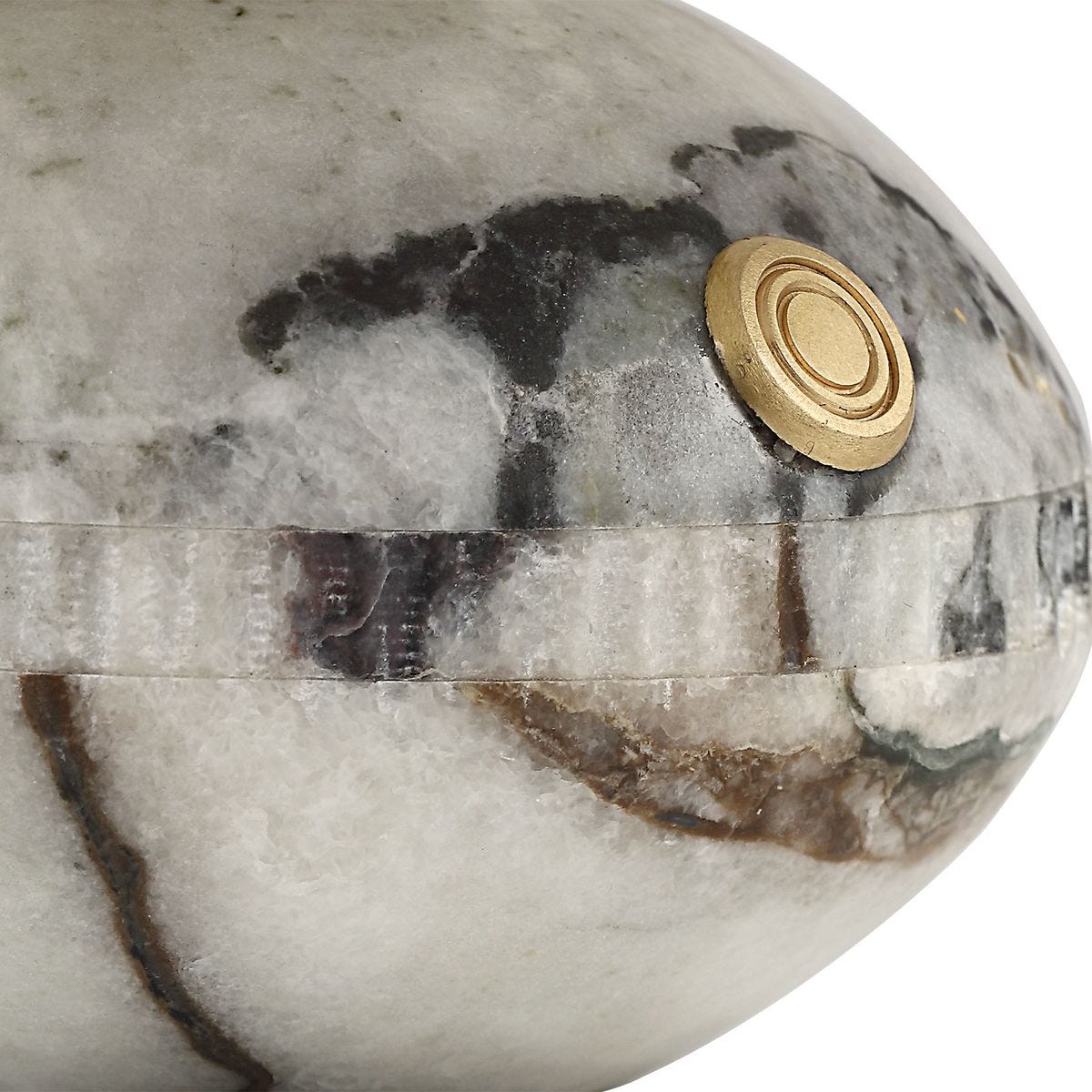 Curling Stone Rechargeable Mini Lamp - Marble