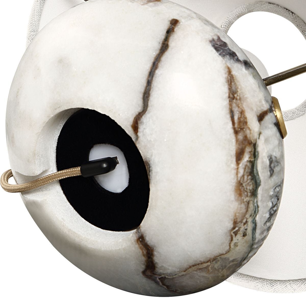 Curling Stone Rechargeable Mini Lamp - Marble