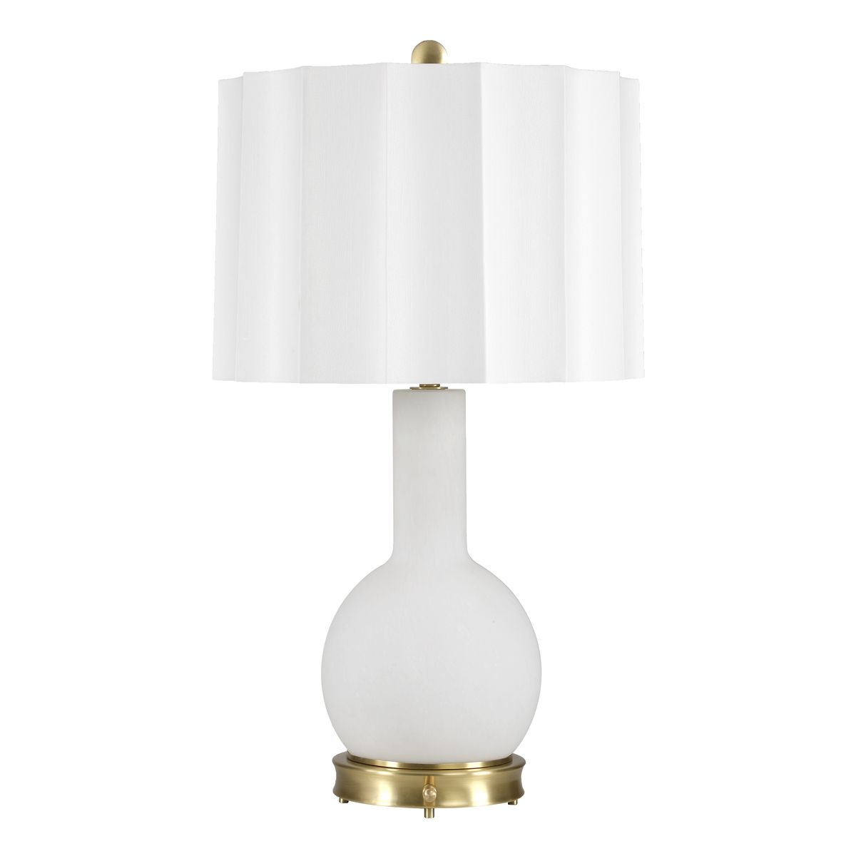 Light Hearted Table Lamp - White Alabaster