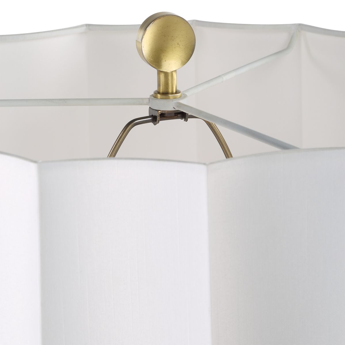 Light Hearted Table Lamp - White Alabaster