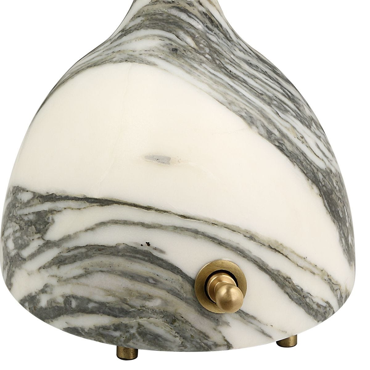 Kiss Buffet Lamp - Arabescato Marble
