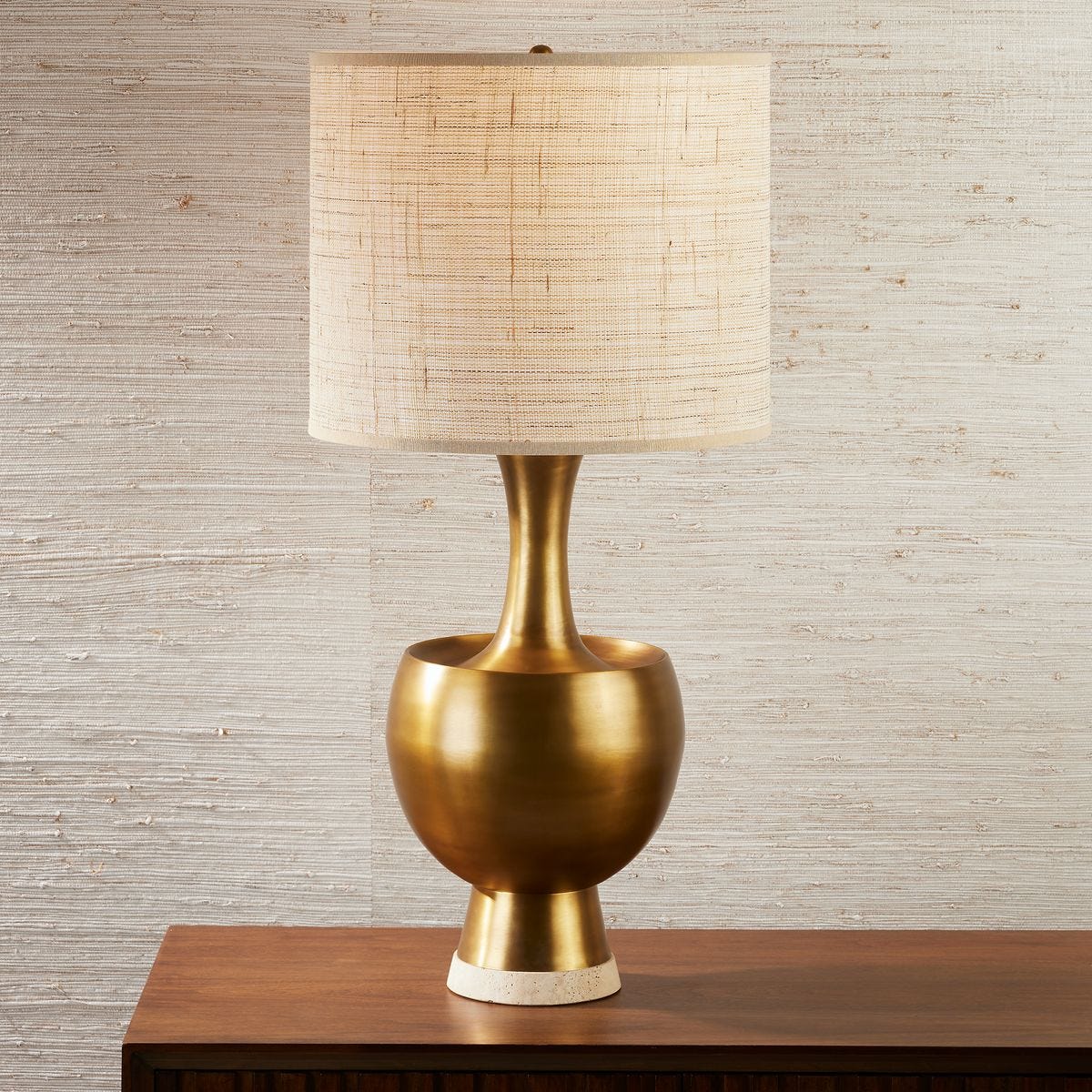 Brass Vessel Table Lamp