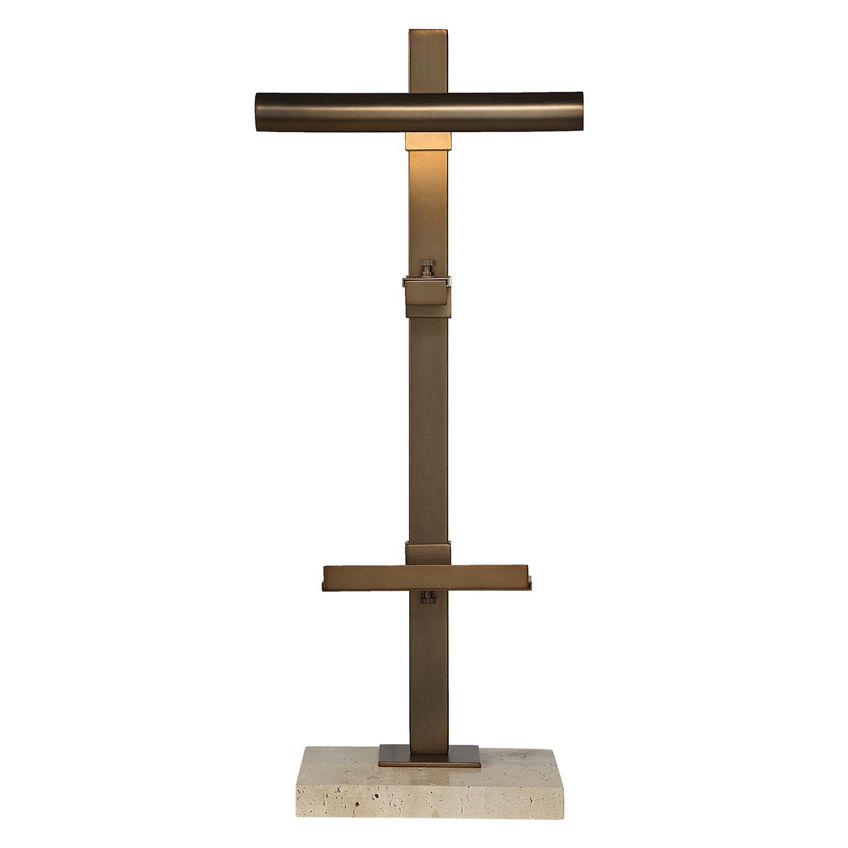 Lean On Me Lighted Easel - Travertine/Bronze