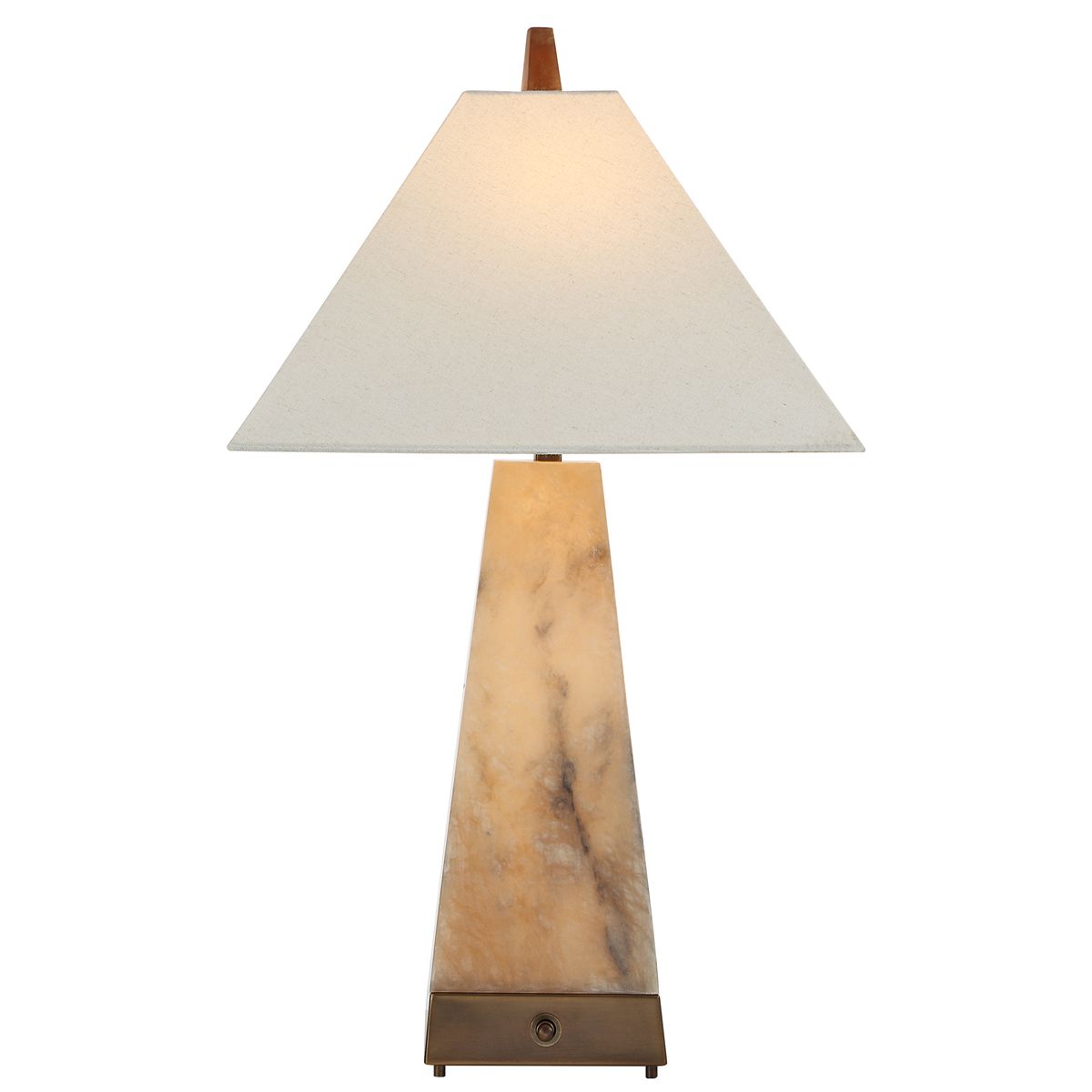 Lit Pyramid Table Lamp