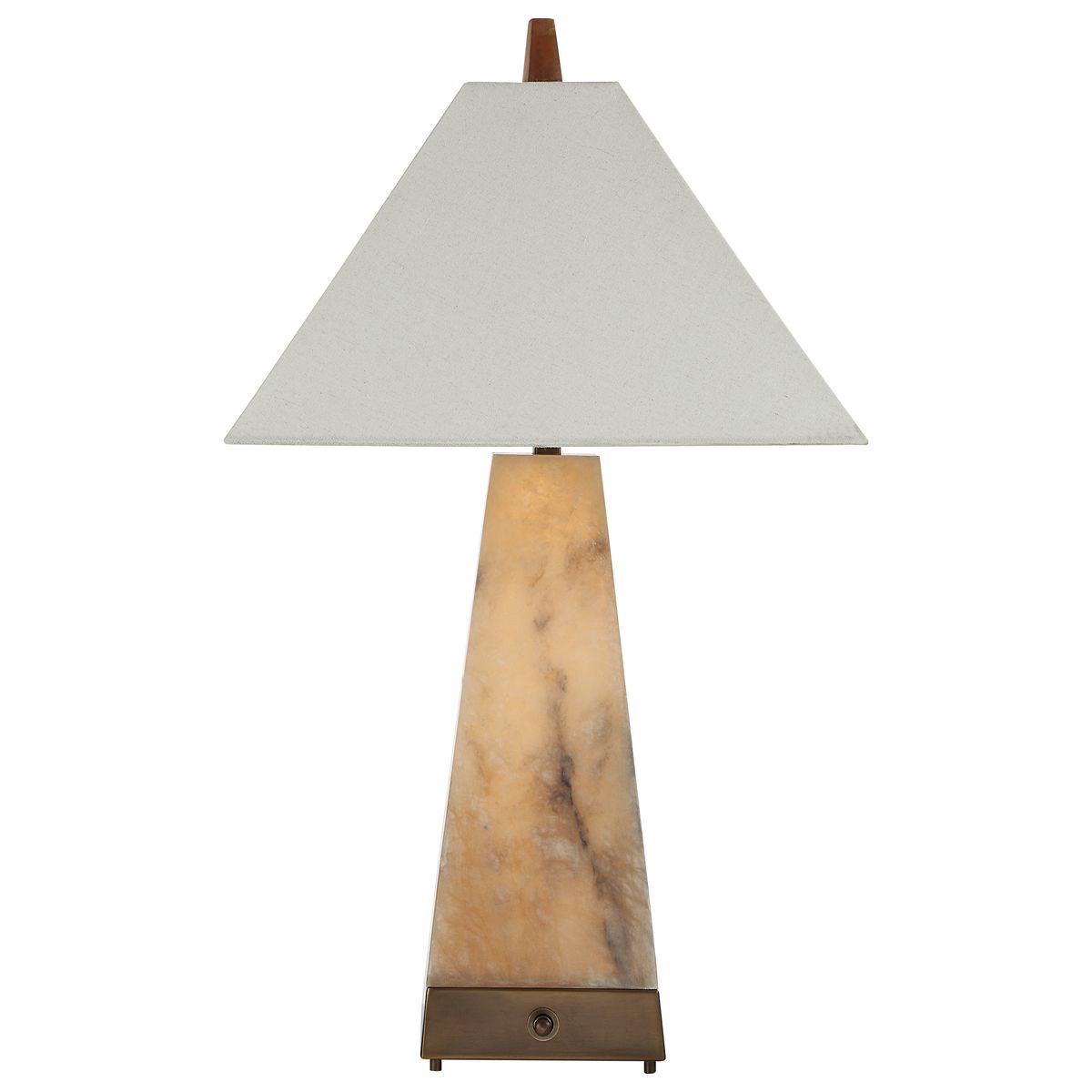 Lit Pyramid Table Lamp