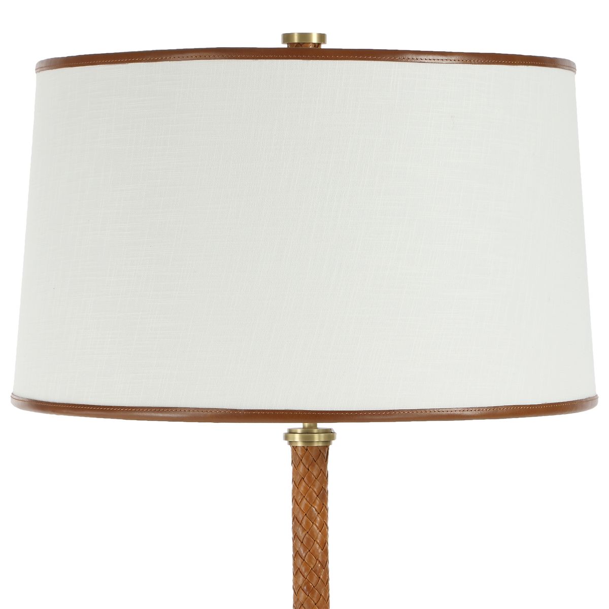 Braided Leather Floor Lamp