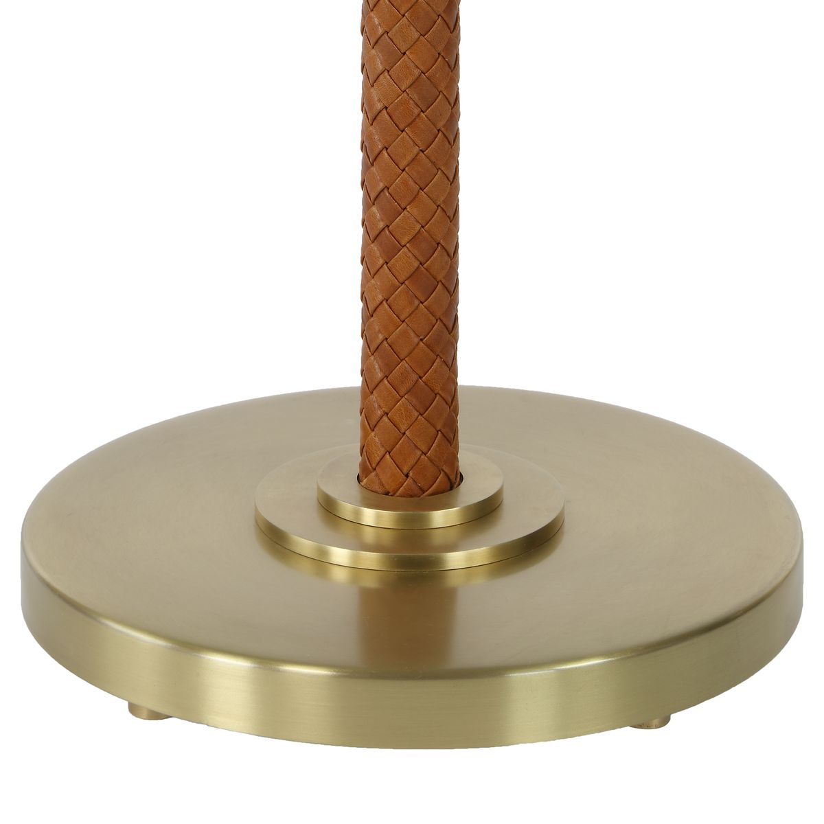 Braided Leather Floor Lamp