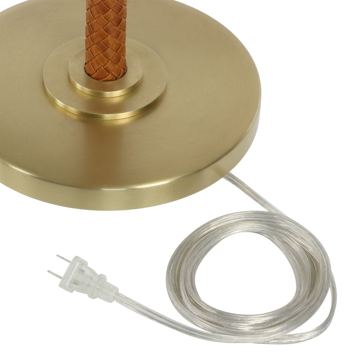 Braided Leather Floor Lamp
