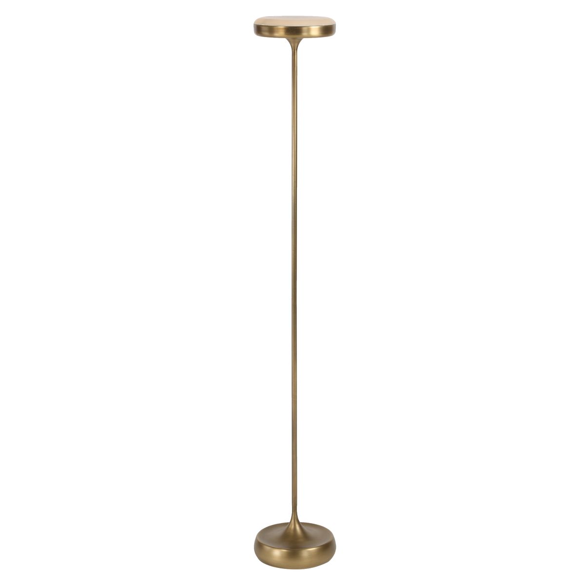 Flat Top Floor Lamp - Brass