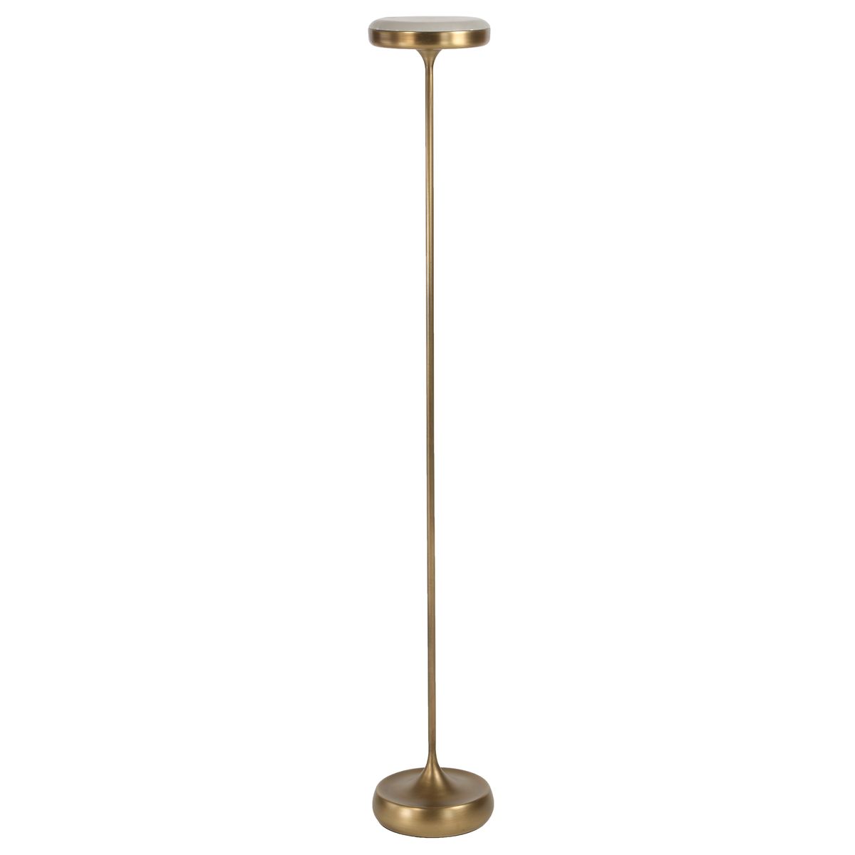 Flat Top Floor Lamp - Brass