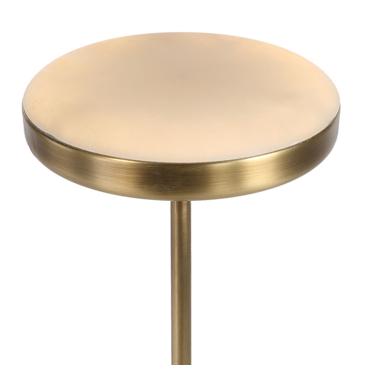 Flat Top Floor Lamp - Brass