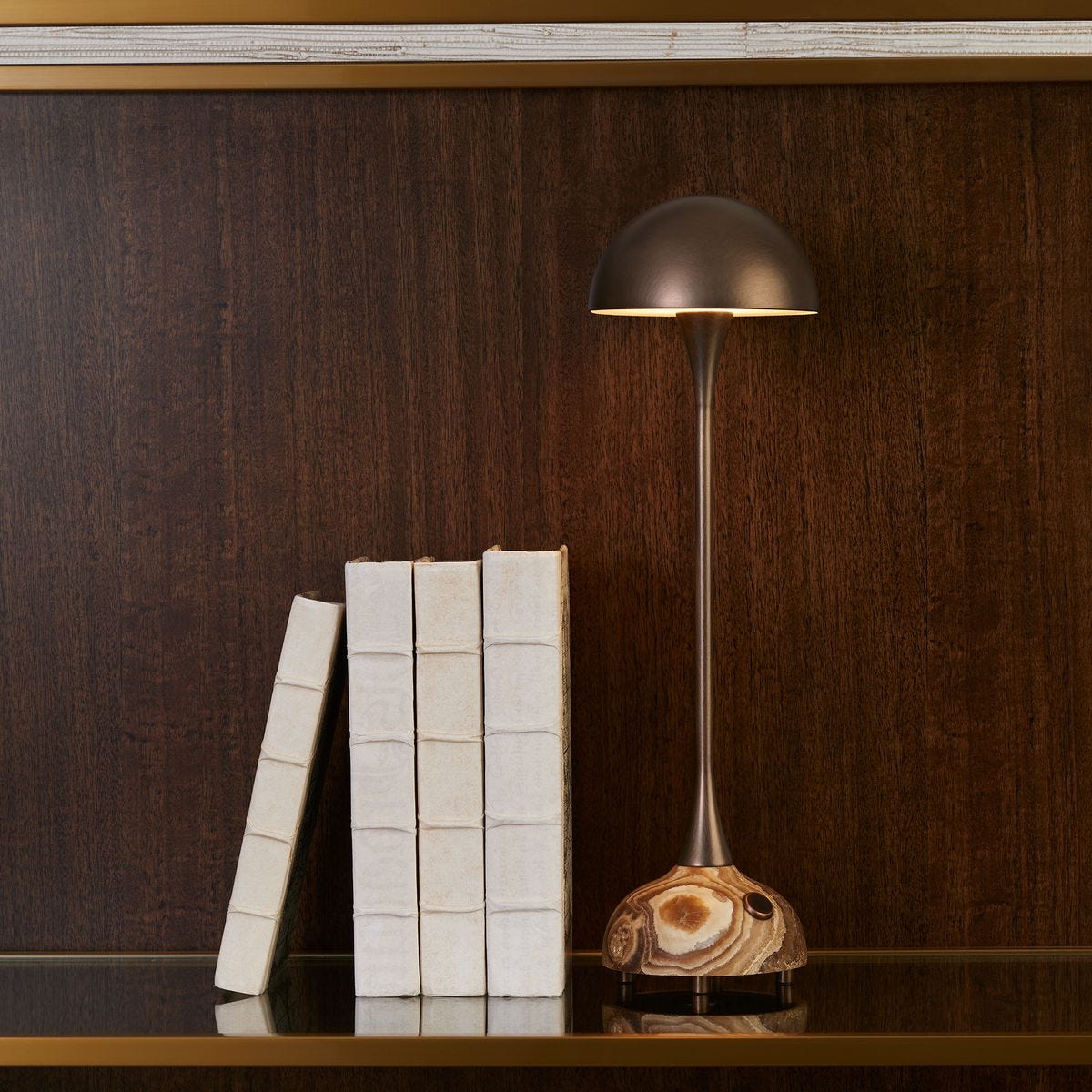 Hard Hat Rechargeable Mini Lamp - Onyx/Bronze