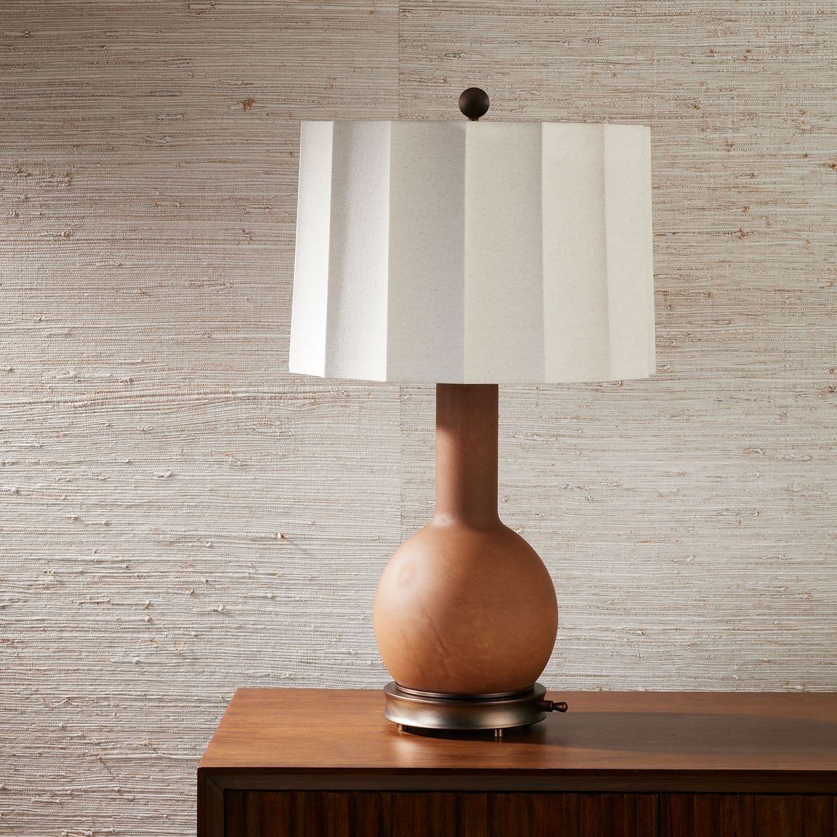 Light Hearted Table Lamp - Smoky Alabaster