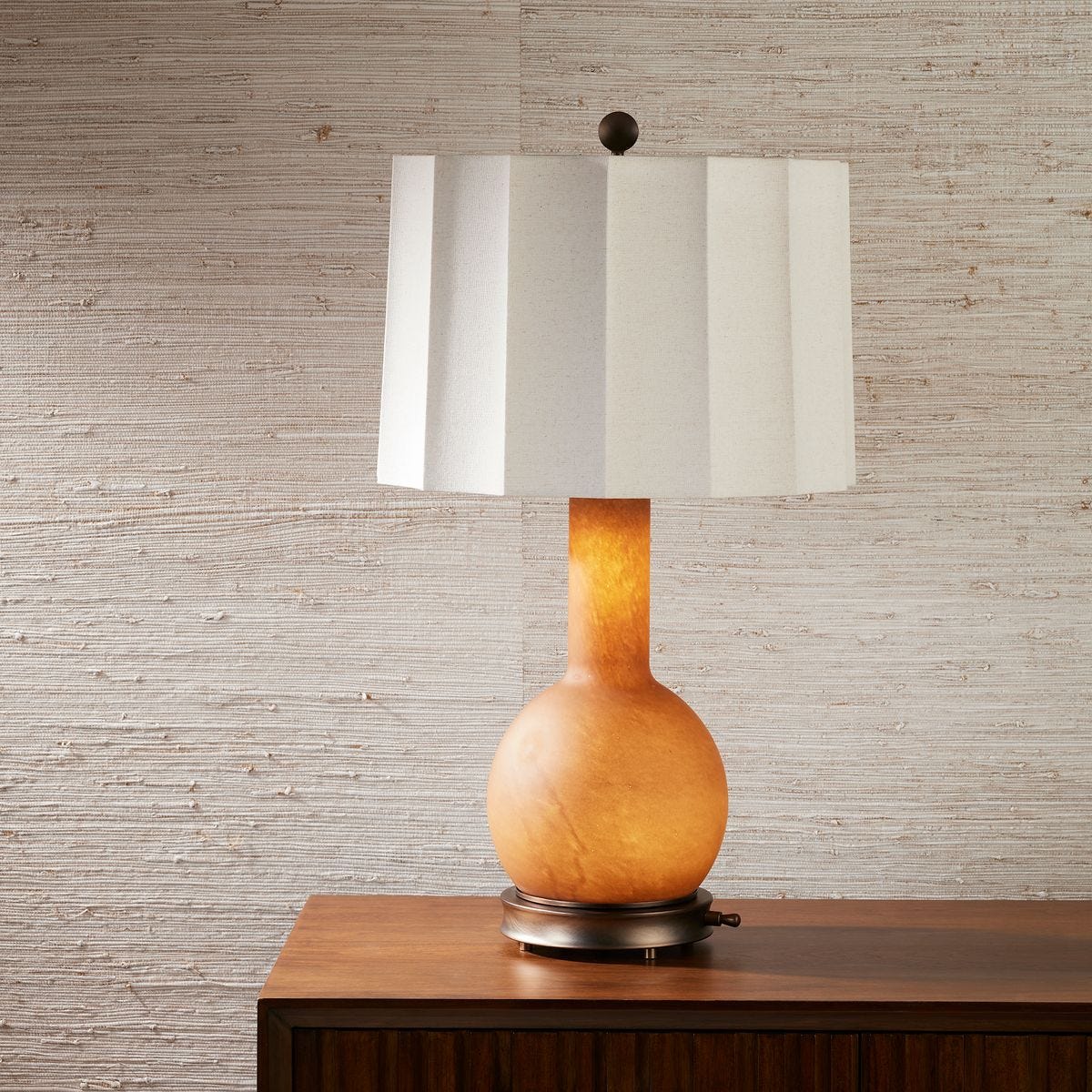 Light Hearted Table Lamp - Smoky Alabaster