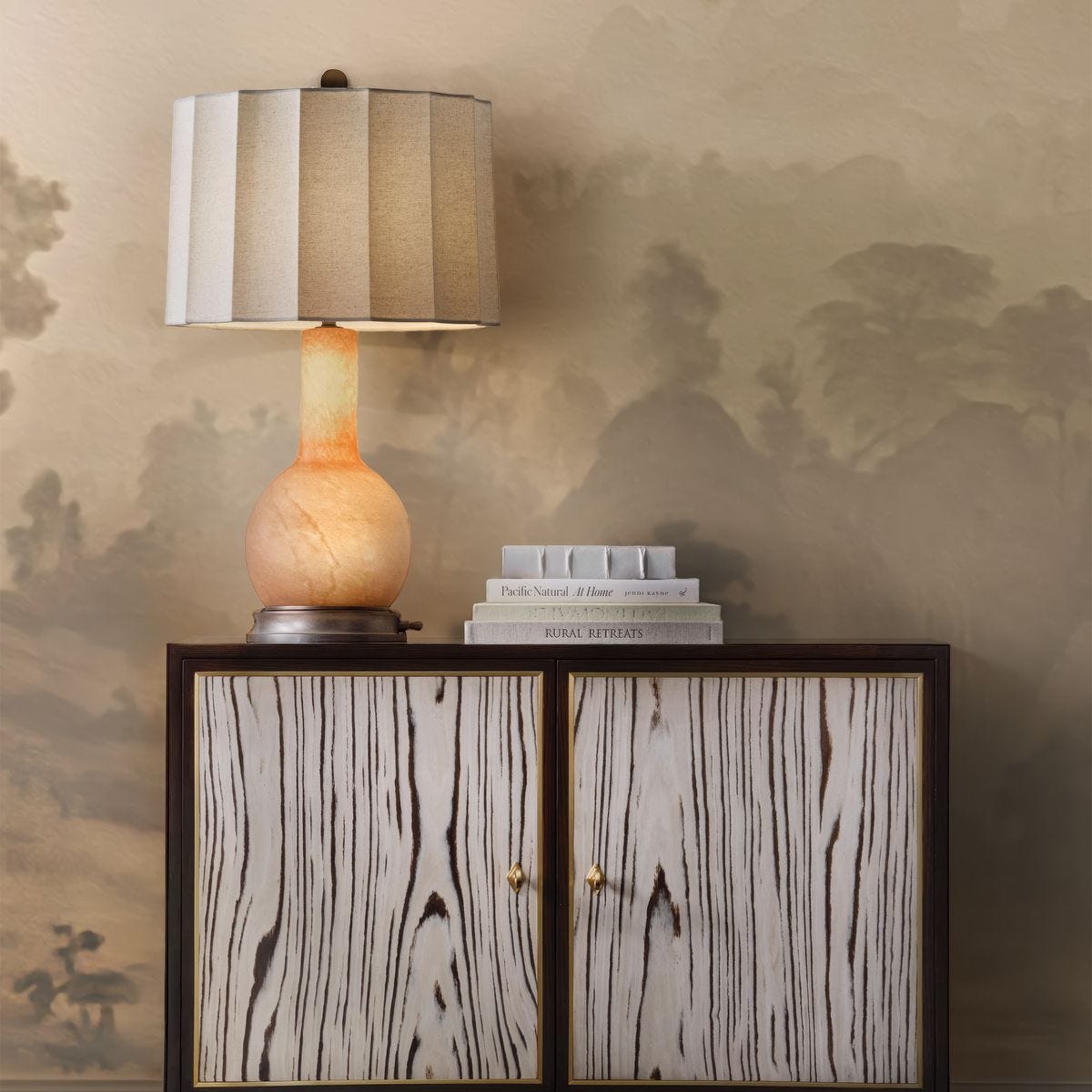 Light Hearted Table Lamp - Smoky Alabaster