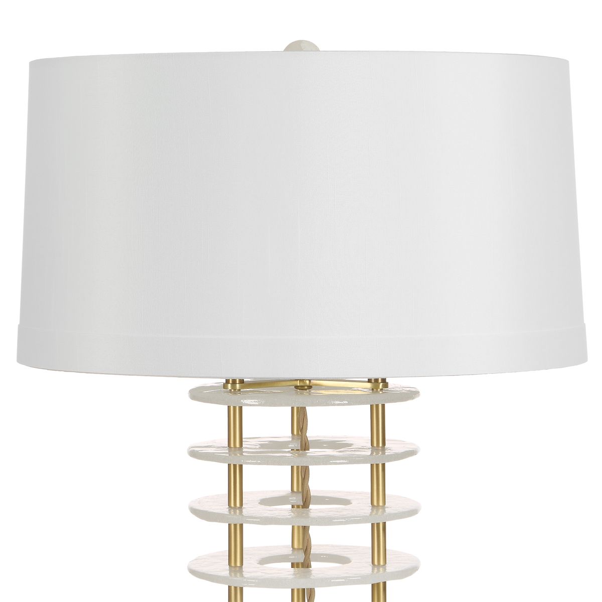 Glass Pillar Table Lamp