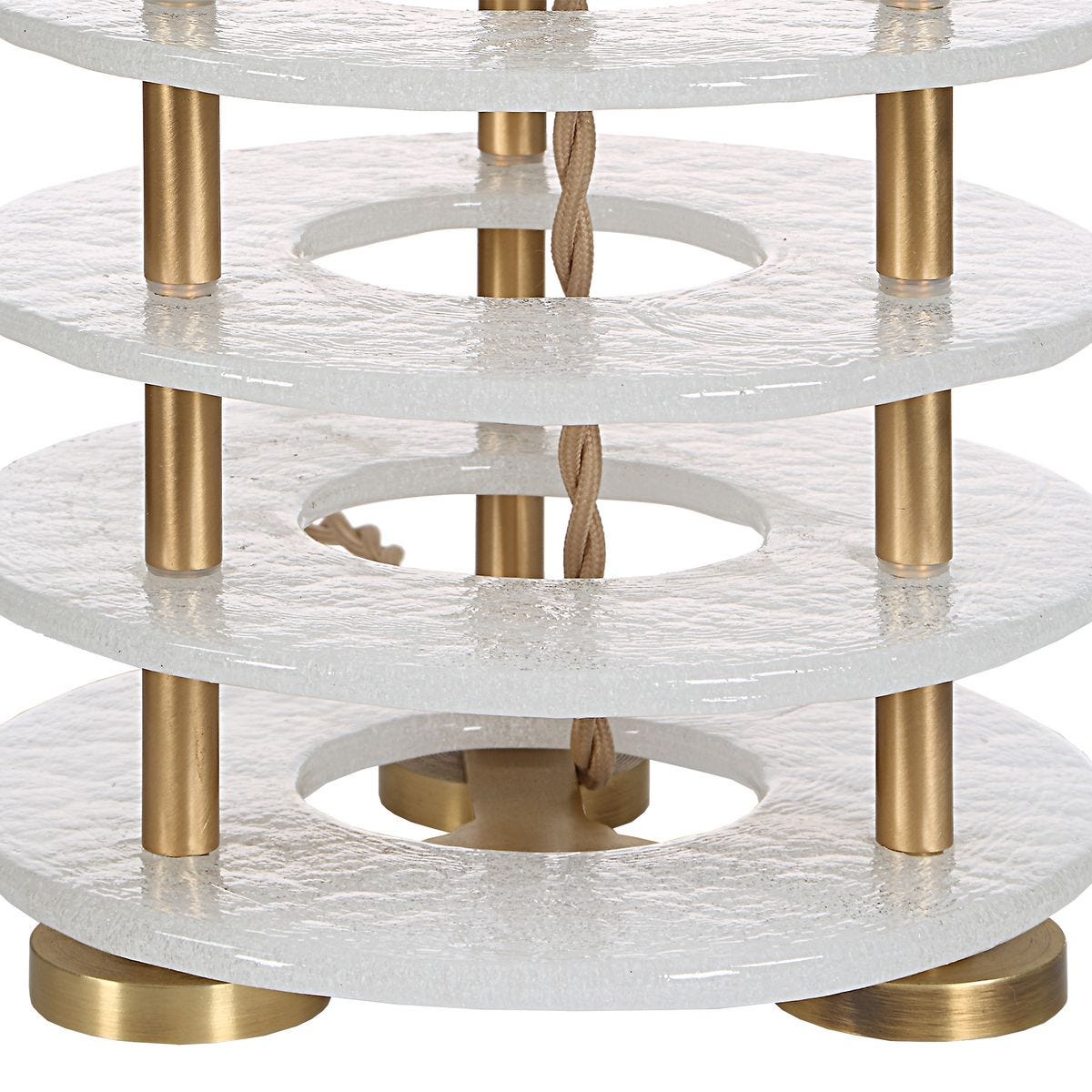 Glass Pillar Table Lamp