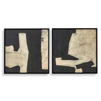 Transformation Framed Canvases, S/2