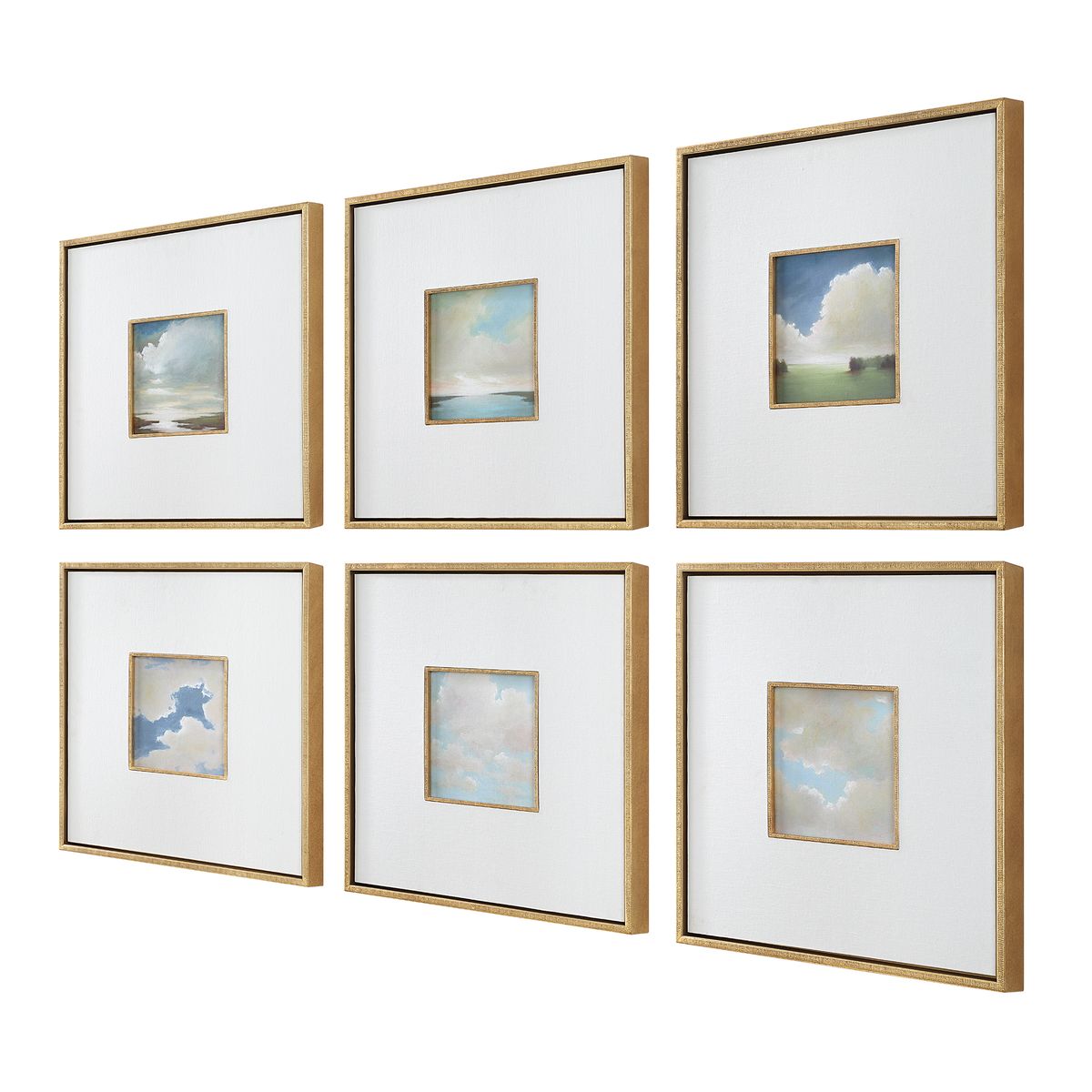 Cumulation Framed Canvases, S/6