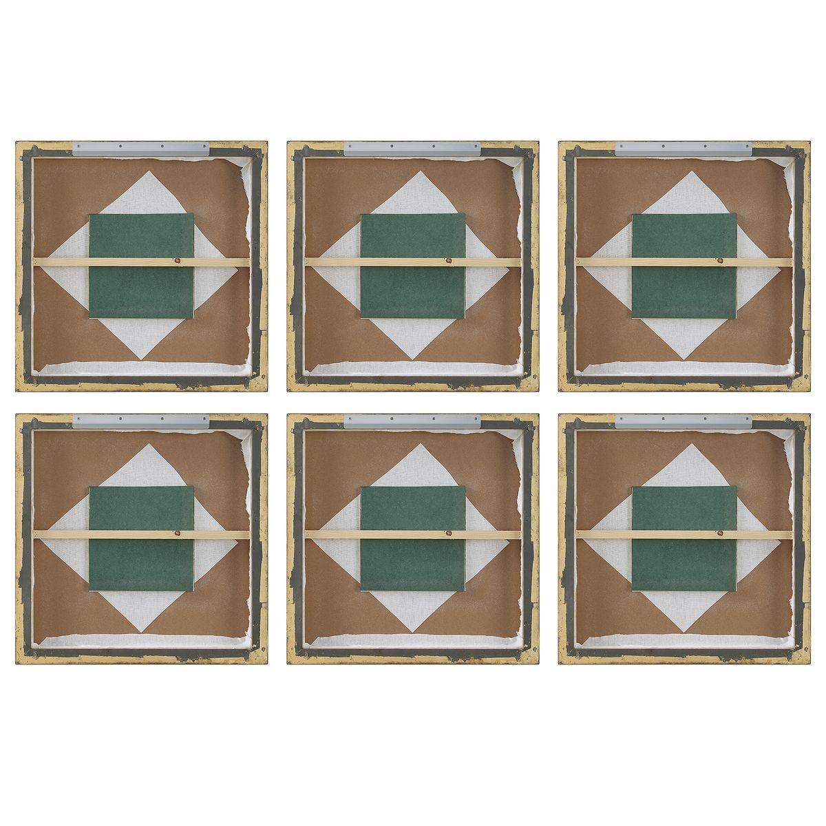 Cumulation Framed Canvases, S/6
