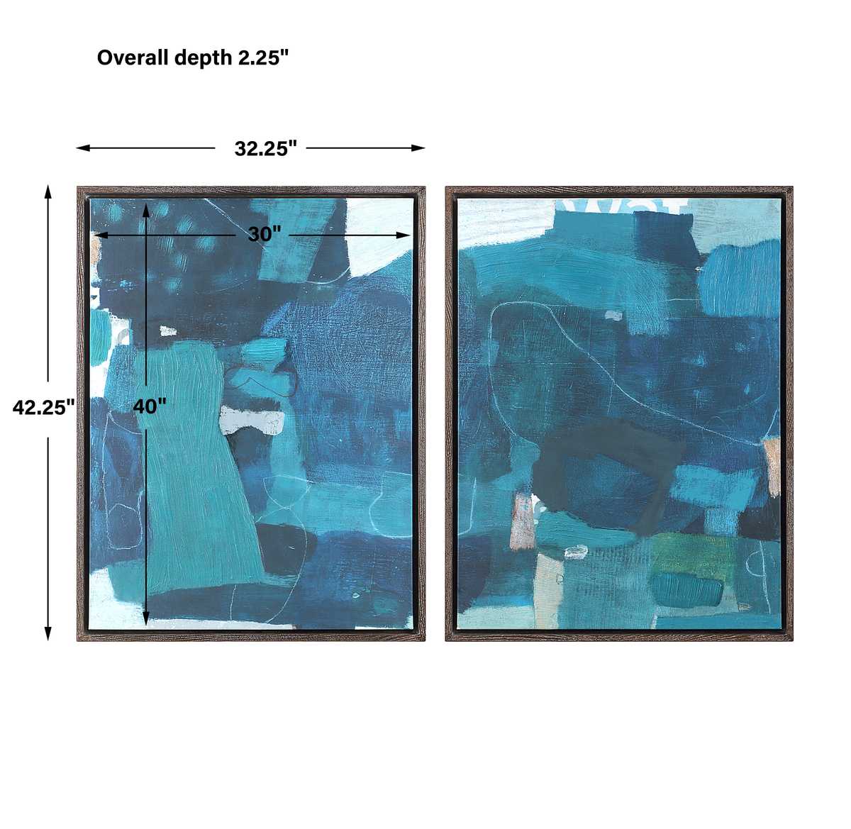 Wait Until Dusk Framed Canvas Diptych, S/2 - Small
