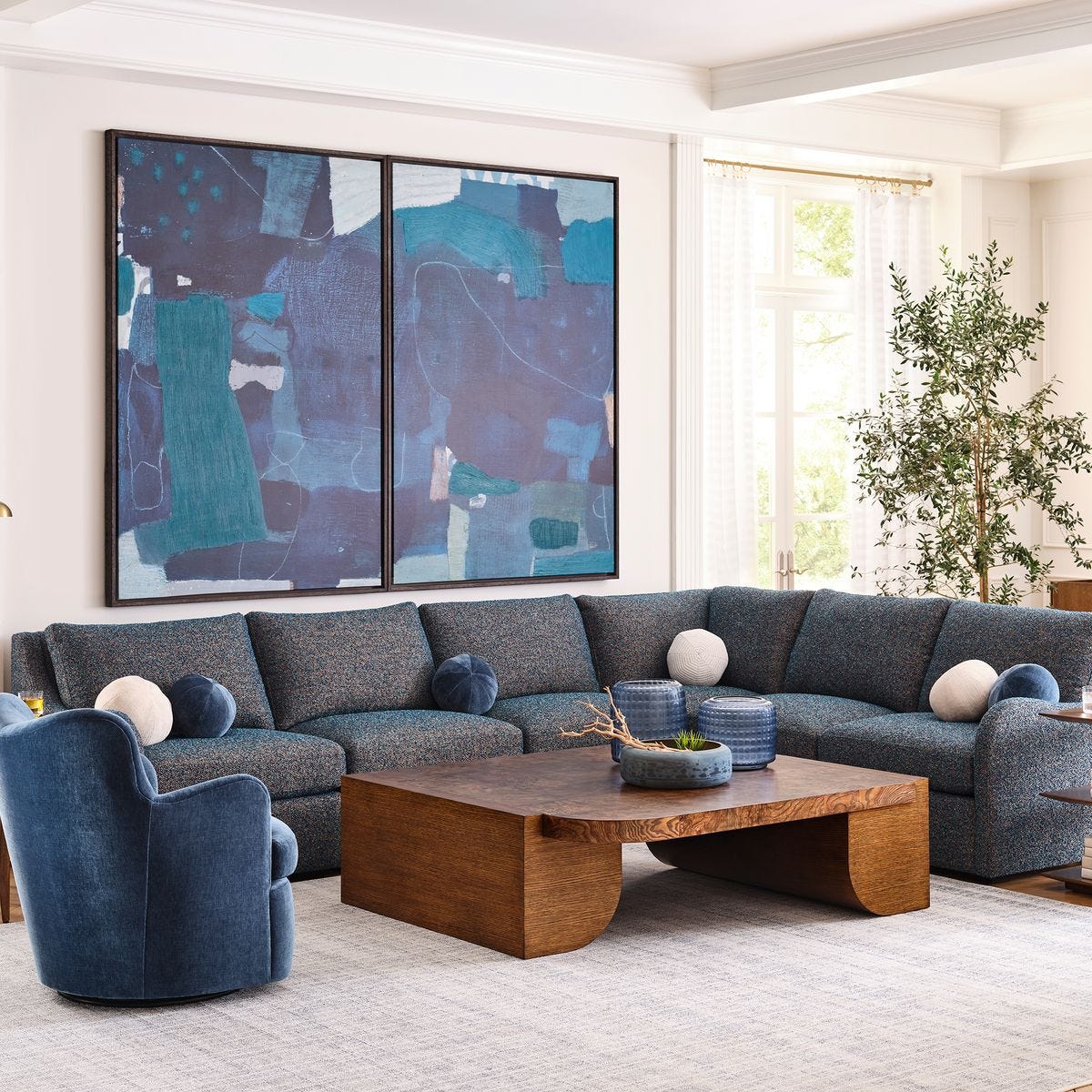 Wait Until Dusk Diptych Canvas S/2 - Large