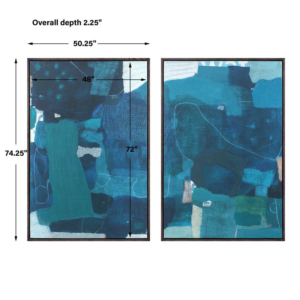 Wait Until Dusk Diptych Canvas S/2 - Large