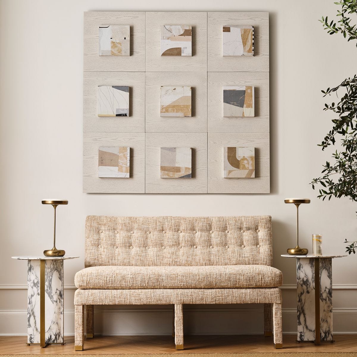 New Wisdom Framed Canvases, S/9
