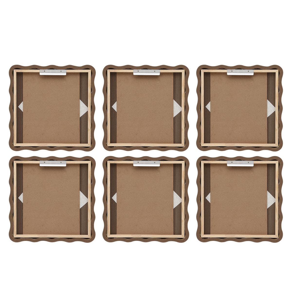 Garden Mist Framed Canvases, S/6