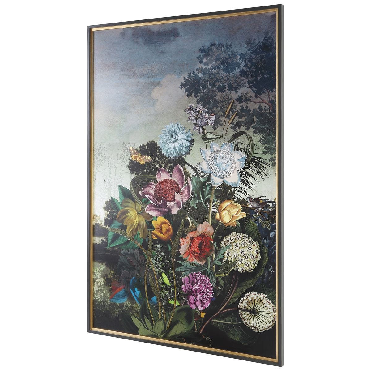 Tranquil Garden Fantasy Framed Print