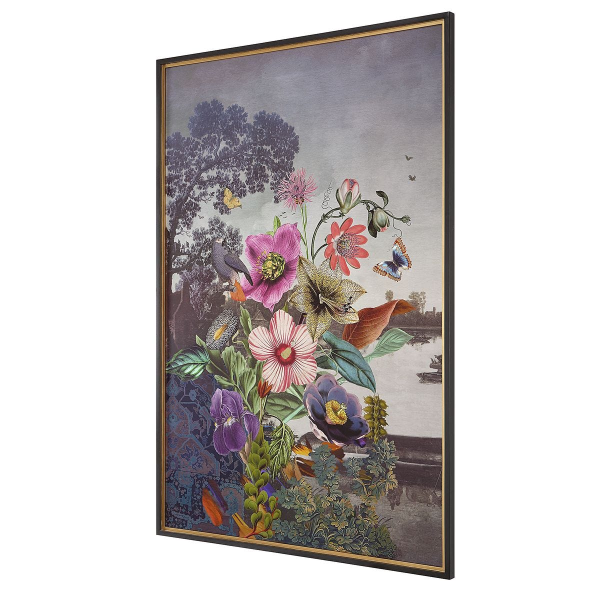 Serene Garden Fantasy Framed Print