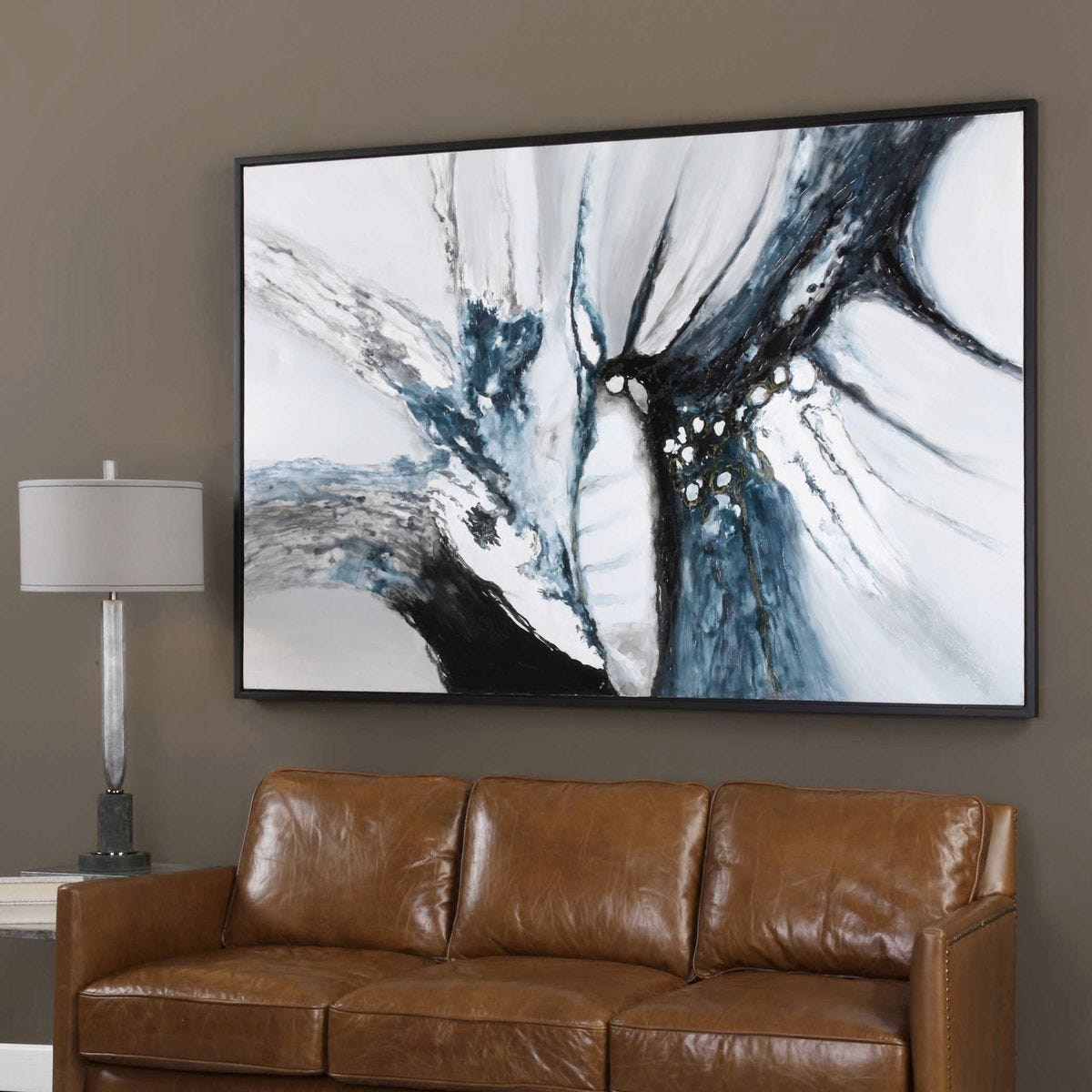 Go With The Flow Hand Painted Canvas