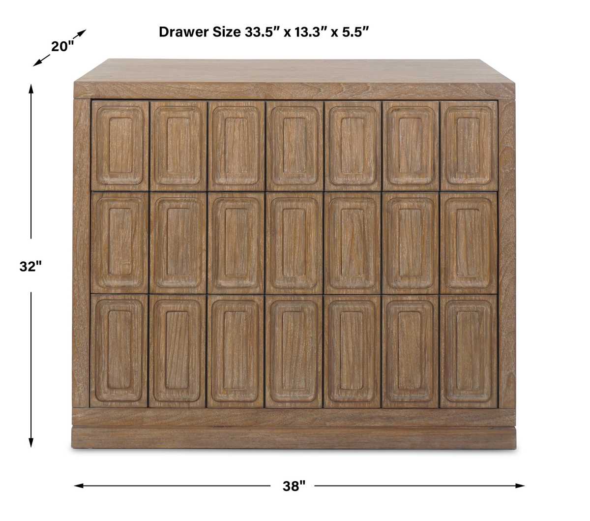 Brazil 3 Drawer Chest