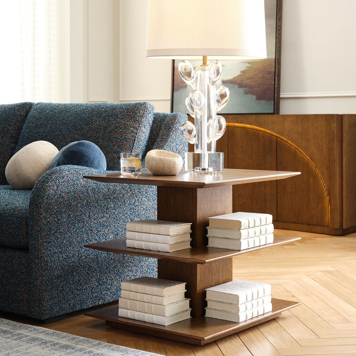 Stash It Side Table - Cocoa Brown