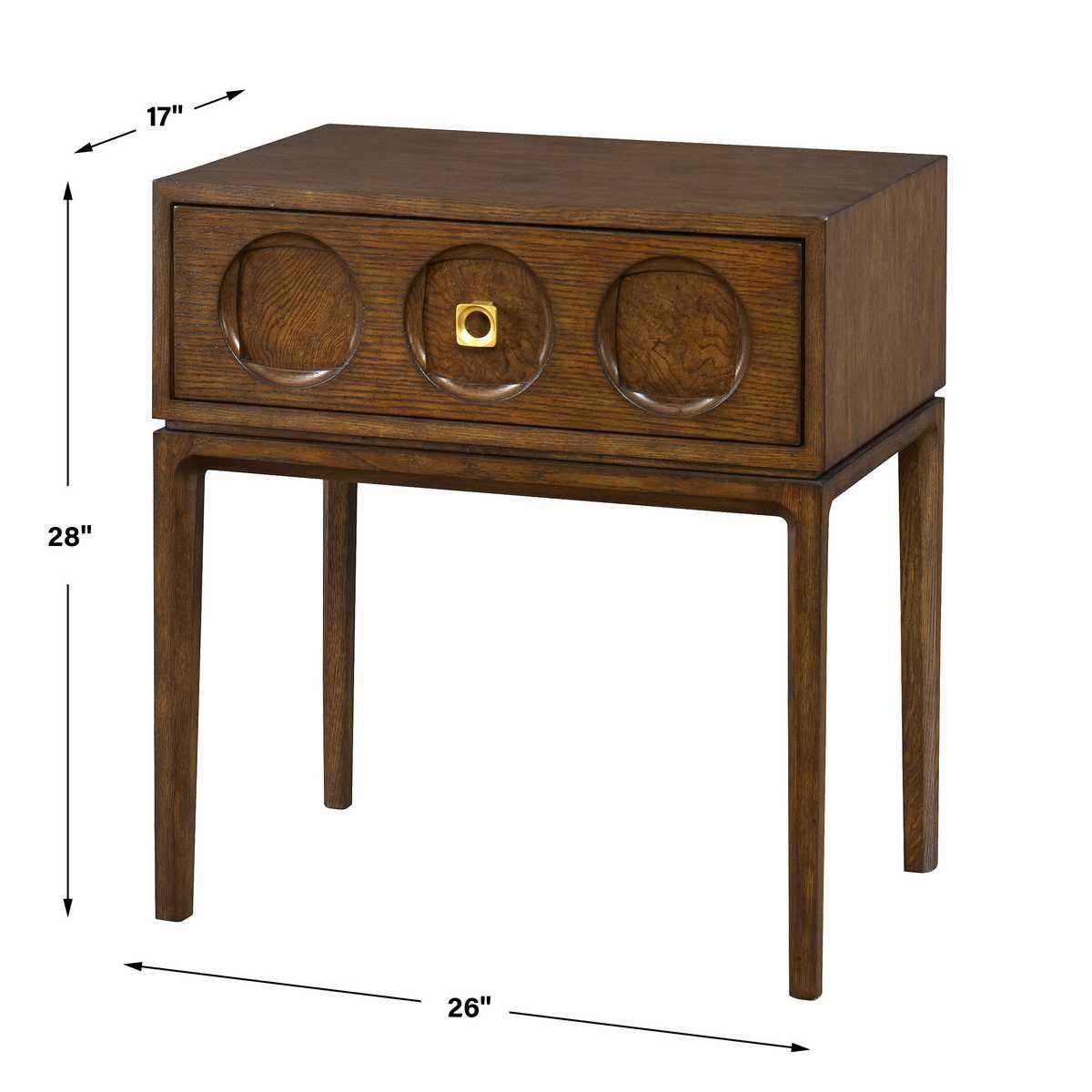 Roundabout Side Table - Cocoa Brown