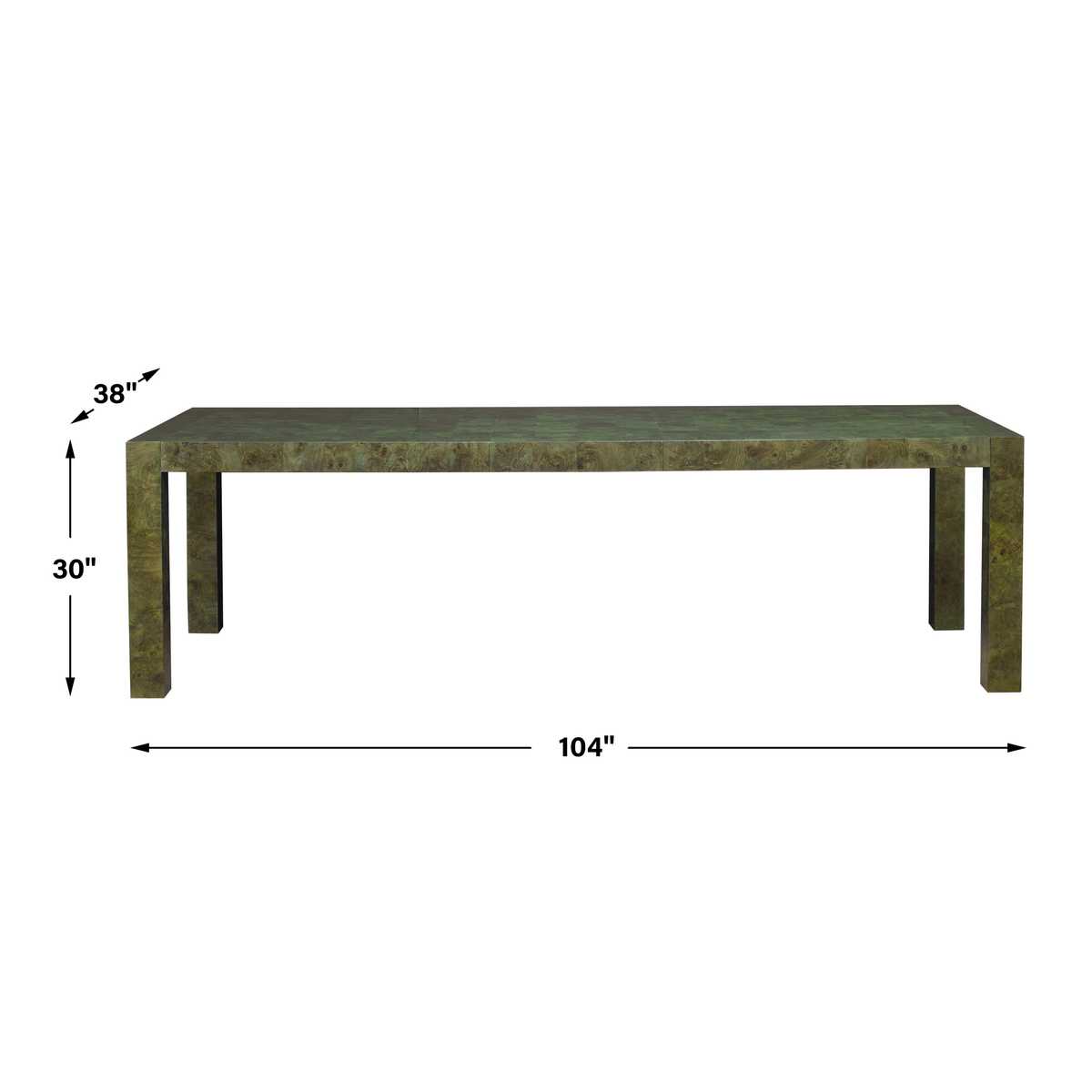 Ingrain Extension Dining Table - Olive