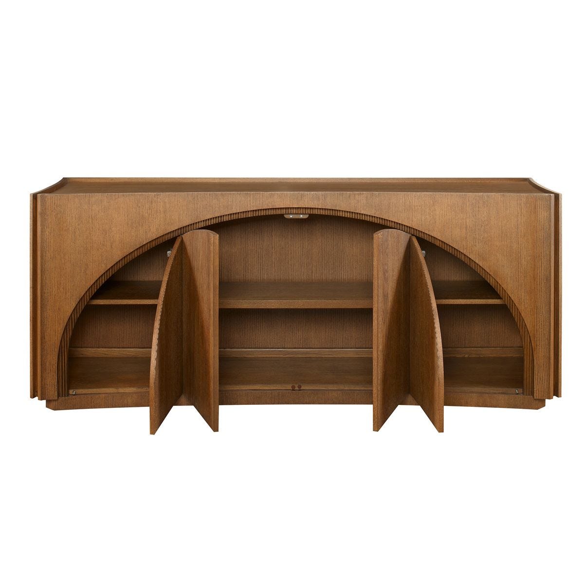 High Light, Lighted 4 Door Console Cabinet