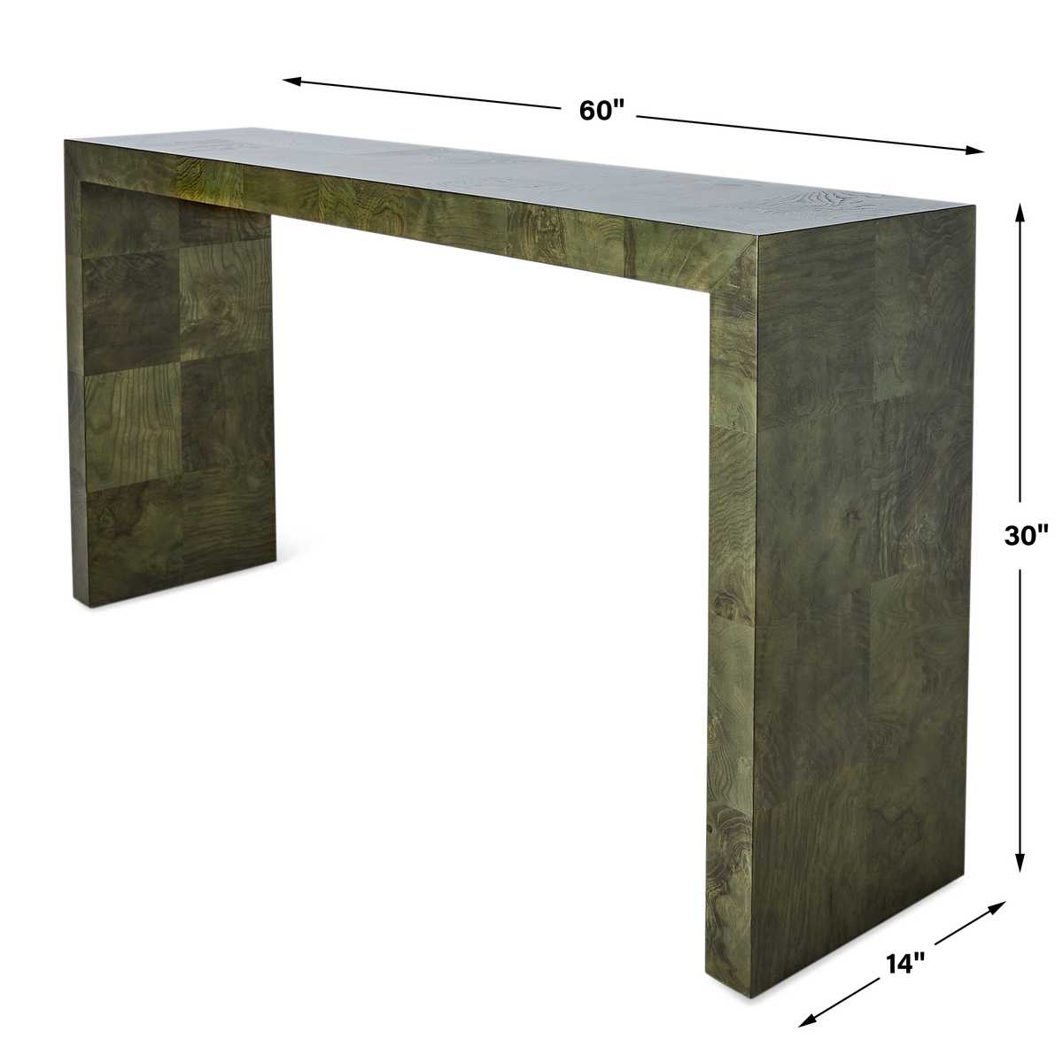 Ingrain Console Table - Olive