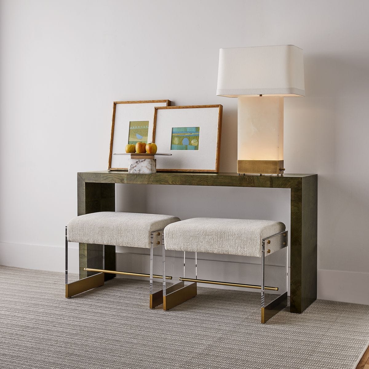 Ingrain Console Table - Olive