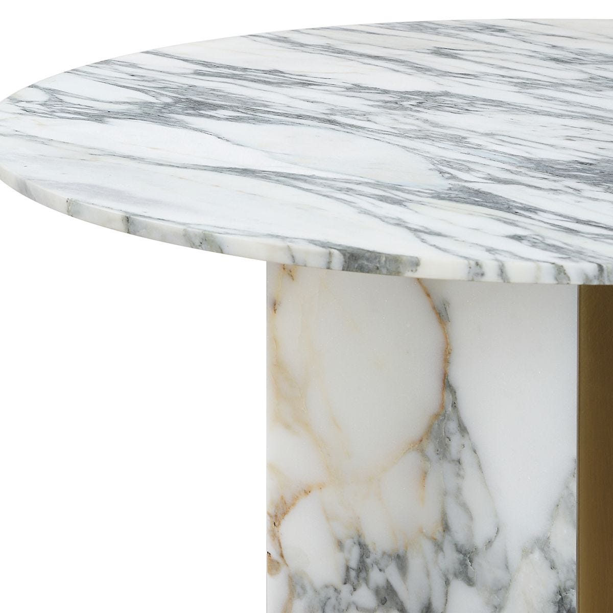 Joist Accent Table - Arabescato Marble