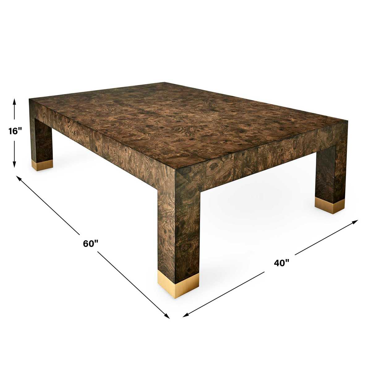 Ingrain Coffee Table - Cocoa Brown