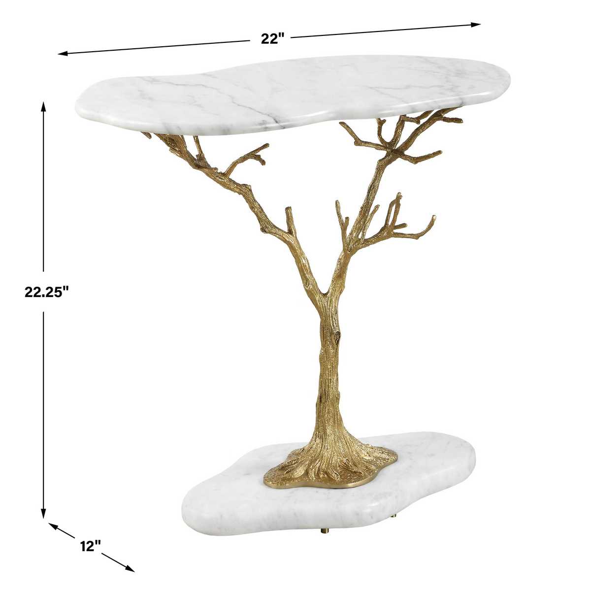 Golden Chestnut Accent Table