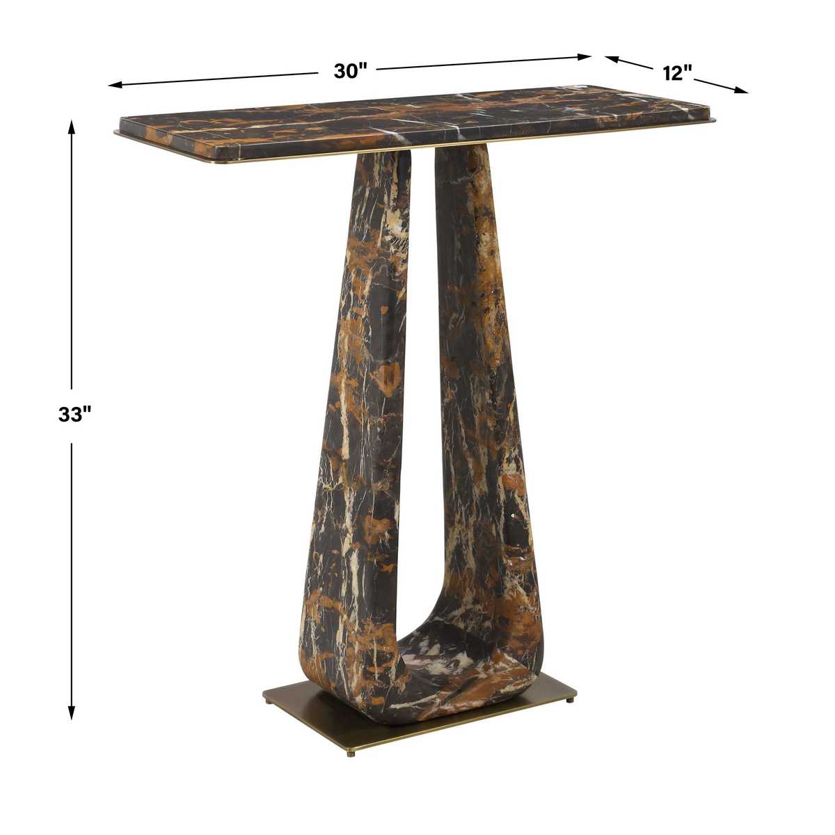 About Turn Console Table - Michelangelo Marble