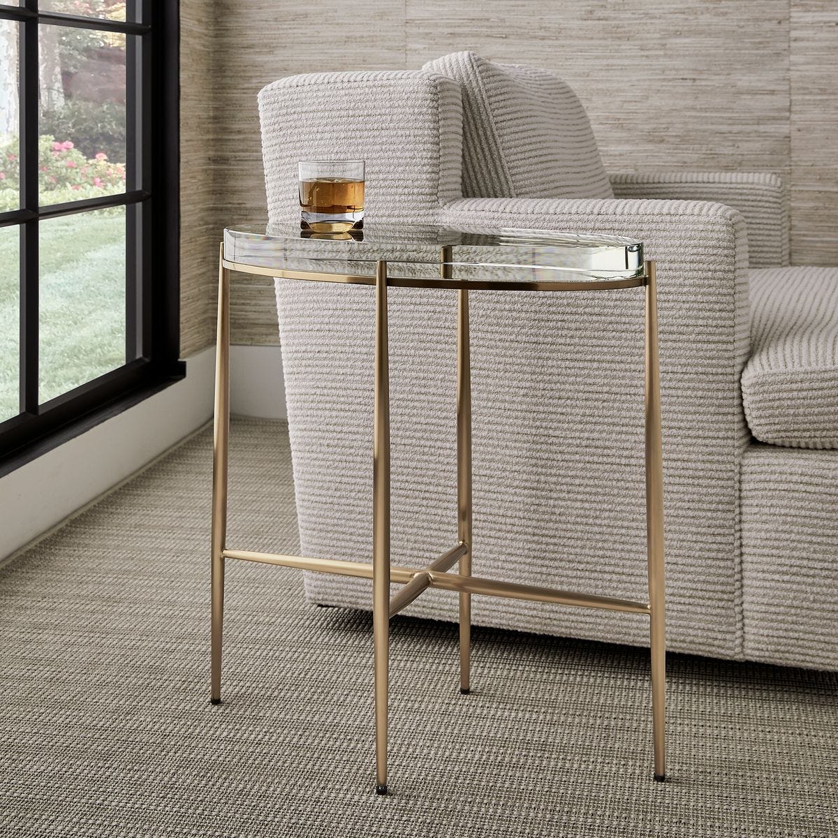 Crystal Clear Accent Table - Oval