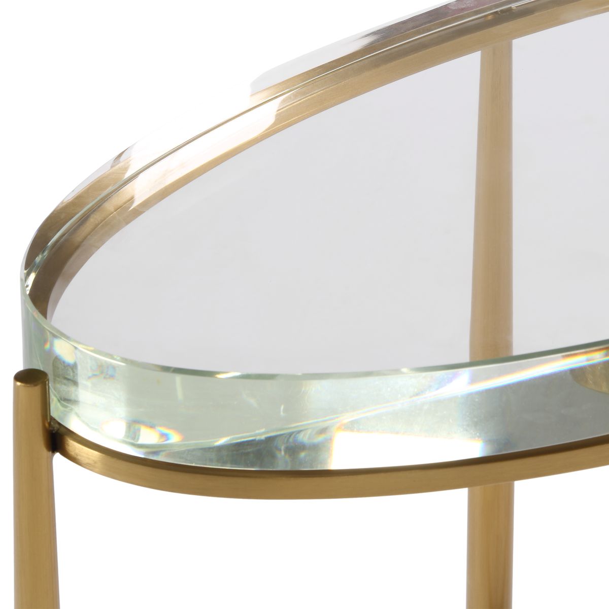 Crystal Clear Accent Table - Oval