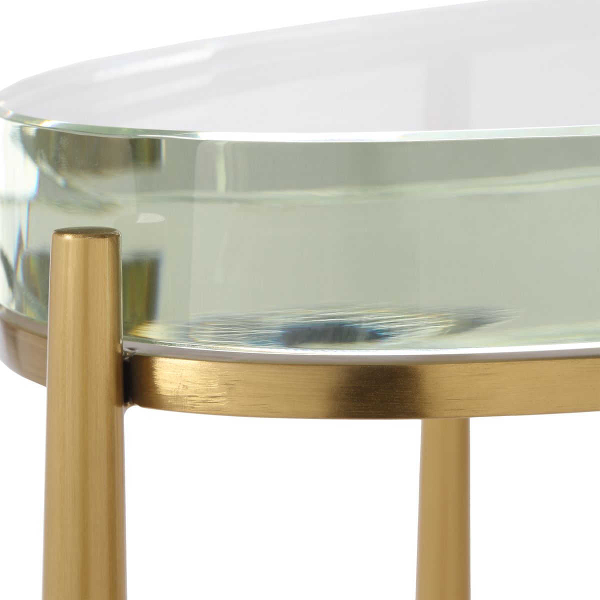 Crystal Clear Accent Table - Oval