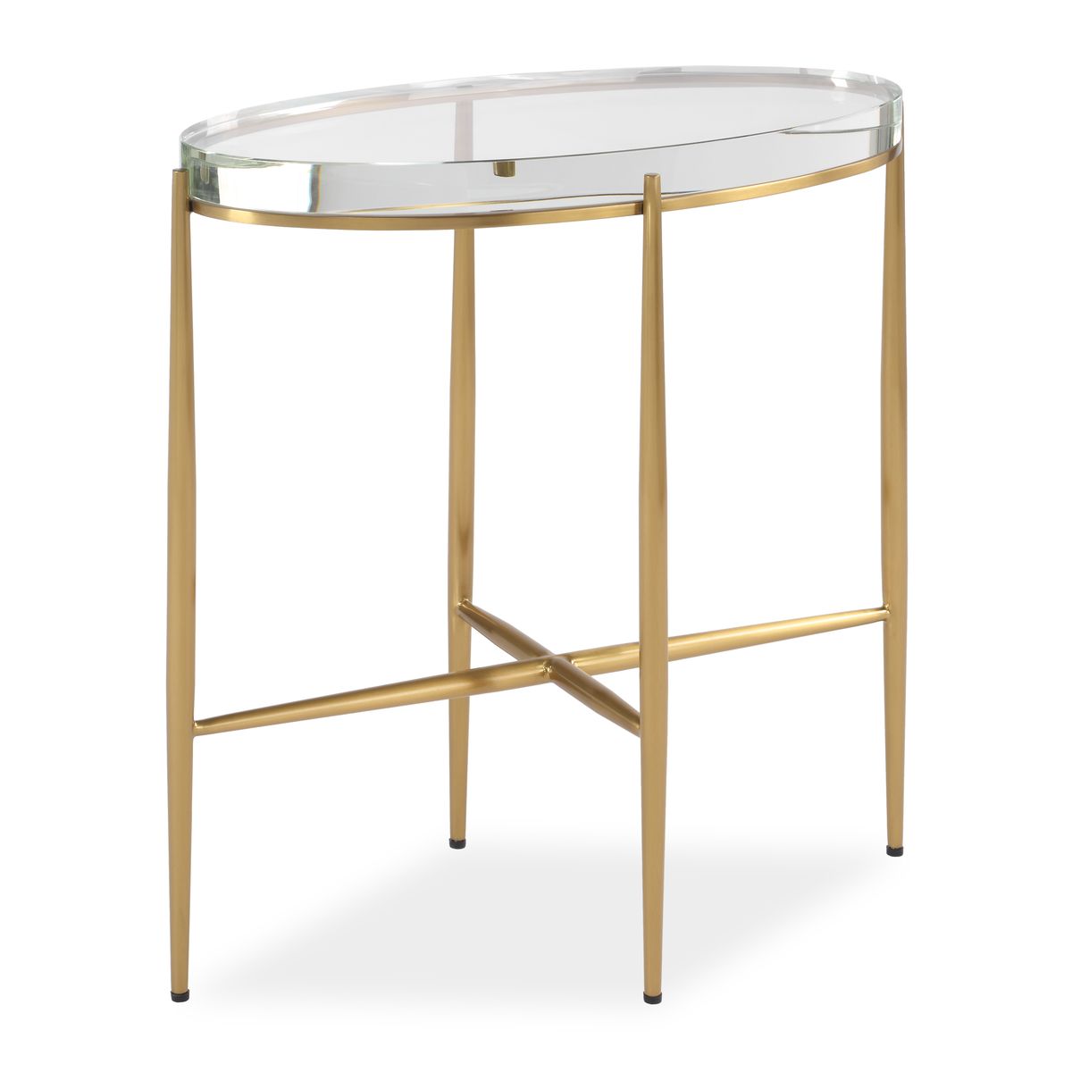 Crystal Clear Accent Table - Oval