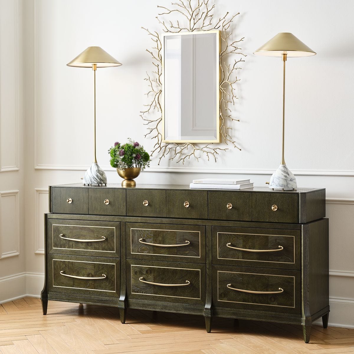 Green With Envy 9 Drawer Chest