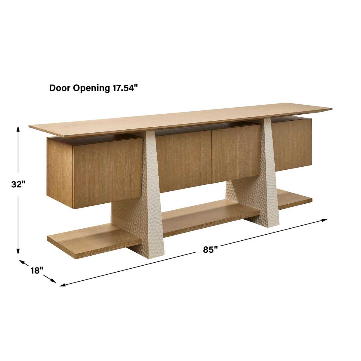 Hewn 4 Door Cabinet