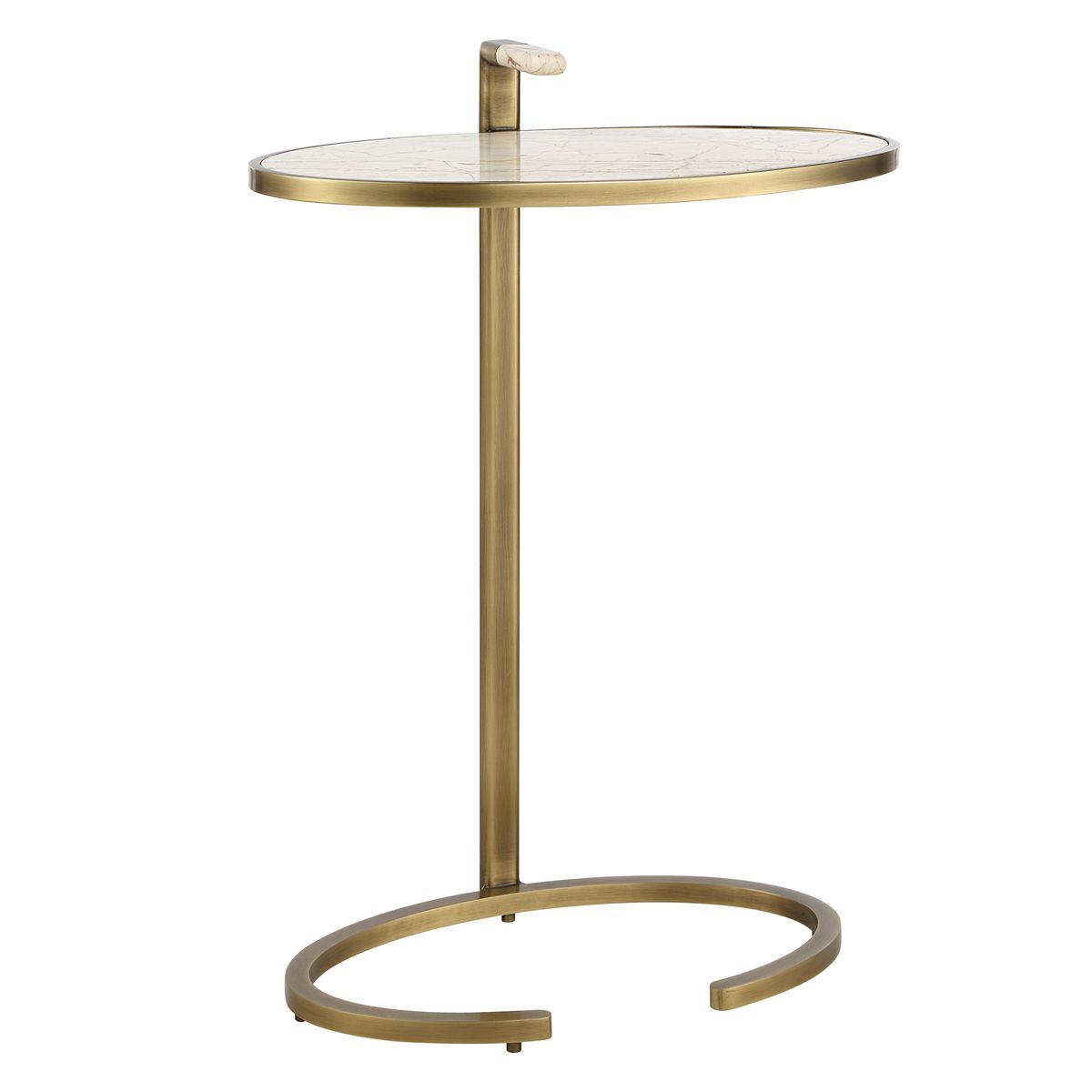 Marbled Pull Up Accent Table